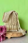 Buy_Nayaab By Sonia_Off White Pearls Gilt Cascade Tassel Embellished Potli _at_Aza_Fashions
