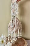 Nayaab By Sonia_Off White Sequins, Beads, Tassels Enchantment Embellished Potli _Online_at_Aza_Fashions