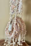Buy_Nayaab By Sonia_Off White Sequins, Beads, Tassels Enchantment Embellished Potli _Online_at_Aza_Fashions