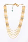 Buy_Aryavir Malhotra_Off White Crystal And Pearl Embellished Mala _at_Aza_Fashions