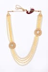 Buy_Aryavir Malhotra_Off White Crystal And Pearl Multi-layered Mala _at_Aza_Fashions