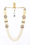 Buy_Aryavir Malhotra_Off White Crystal Embellished Layered Mala _at_Aza_Fashions