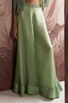 Buy_Sana Barreja_Green Jacket And Blouse Net Sophie Floral Embellished Sharara Set _Online_at_Aza_Fashions