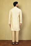 Shop_Arihant Rai Sinha_Cream Cotton Plain A-line Kurta Set _at_Aza_Fashions