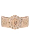Lovetobag_Multi Color Embellished Amara Kundan Corset Belt _Online_at_Aza_Fashions