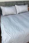 Buy_Sadyaska_Grey 100% Cotton Pinstripes Bedsheet Set _at_Aza_Fashions