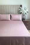 Buy_Sadyaska_Pink Cotton Rich Embroidered Pastel Bedsheet With Pillow Covers Set _at_Aza_Fashions