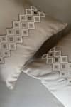 Sadyaska_Beige Cotton Rich Diandra Bedsheet Set_Online_at_Aza_Fashions