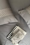 Sadyaska_Grey Cotton Rich Lisse Solid Bedsheet Set_Online_at_Aza_Fashions