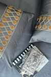 Sadyaska_Grey Cotton Rich Zenith Solid Bedsheet Set_Online_at_Aza_Fashions