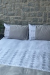 Buy_Sadyaska_Blue 100% Cotton Thread Embroidered Peak Work Bedsheet Set_at_Aza_Fashions