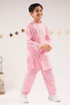 Buy Lil Drama Pink Cotton Satin Gota Patti Bollywood Embroidered Set at Aza Fashions Buy_Lil Drama_Pink Cotton Satin Gota Patti Bollywood Embroidered Set _at_Aza_Fashions