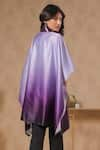 Shop_B'Infinite_Purple Satin Embellished Twilight Bodice Cape With Belt _at_Aza_Fashions