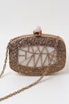Buy_The Tan Clan_Gold Embroidery Alia Mother Of Pearl Clutch _Online_at_Aza_Fashions