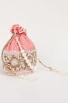 Buy_The Tan Clan_Pink Embroidery, Sequins Ama Potli Bag _Online_at_Aza_Fashions