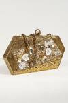 Shop_The Tan Clan_Gold Embellished Fatima Clutch _at_Aza_Fashions
