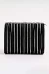 Shop_The Tan Clan_Black Embellished Grace Rhinestone Clutch _at_Aza_Fashions