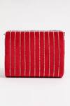 Shop_The Tan Clan_Red Embellished Grace Stone Clutch _at_Aza_Fashions