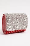 Shop_The Tan Clan_Red Embellished Grace Stone Clutch _Online_at_Aza_Fashions