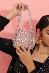 The Tan Clan_Pink Embellished Jhalak Stone Potli Bag _Online_at_Aza_Fashions