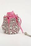 Shop_The Tan Clan_Pink Embellished Jhalak Stone Potli Bag _Online_at_Aza_Fashions