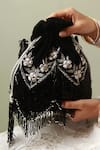 Buy_The Tan Clan_Black Embellished Keisha Tassel Potli 