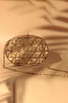 Shop The Tan Clan Gold Cut Work Maya Mother Of Pearl Clutch Bag Online at Aza Fashions Shop_The Tan Clan_Gold Cut Work Maya Mother Of Pearl Clutch Bag _Online_at_Aza_Fashions