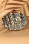 The Tan Clan_Gold Pearls Nargis Embellished Mother Of Clutch _at_Aza_Fashions