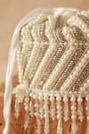 Shop_The Tan Clan_White Pearls, Cut Work Petite Embroidered Mini Potli Bag _Online_at_Aza_Fashions