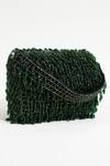 THE TAN CLAN_Green Embellished Rosa Beaded Flap Over Clutch _Online_at_Aza_Fashions