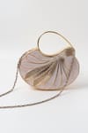 Buy_The Tan Clan_Gold Crystals Saniya Mother Of Pearl Embellished Clutch _Online_at_Aza_Fashions
