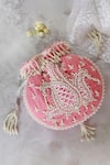 Shop_THE TAN CLAN_Pink Pearls Sukoon Hand Work Potli _Online_at_Aza_Fashions