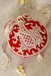 Buy_The Tan Clan_Red Pearls Sukoon Embellished Potli 