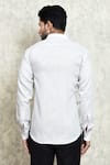 Shop_Arihant Rai Sinha_White Linen Solid Formal Shirt _at_Aza_Fashions