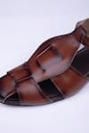 Buy_Schon Zapato_Brown Matte Ethno Pathani Interwoven Strap Shoes  _Online_at_Aza_Fashions