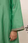 Buy_Boteh_Green Chanderi Silk Embroidered Floral Placement Kurta Pant Set _Online_at_Aza_Fashions