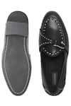 Shop_Mondarro_Black Studs Elka Vegan Leather Slip-ons  _at_Aza_Fashions