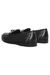 Mondarro_Black Studs Elka Vegan Leather Slip-ons  _at_Aza_Fashions