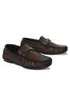 Buy_Mondarro_Brown Endor Textured Horsebit Shoes  _at_Aza_Fashions