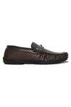 Mondarro_Brown Endor Textured Horsebit Shoes_Online_at_Aza_Fashions