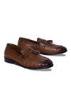Buy_Mondarro_Brown Moreno Woven Vegan Leather Shoes _at_Aza_Fashions