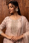 Buy House Of Supriya Pink Silk, Chanderi, Organza Embroidery, Sequins Round Neck Kurta Sharara Set Online at Aza Fashions Buy_House Of Supriya_Pink Silk, Chanderi, Organza Embroidery, Sequins Round Neck Kurta Sharara Set _Online_at_Aza_Fashions
