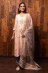 Buy House Of Supriya Pink Silk, Organza, Viscose Embroidery Round Neck Chanderi Kurta Set at Aza Fashions Buy_House Of Supriya_Pink Silk, Organza, Viscose Embroidery Round Neck Chanderi Kurta Set _at_Aza_Fashions