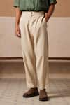 Shop_Cord_Ivory Linen Solid Zen Pant _Online_at_Aza_Fashions