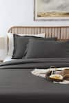 Buy_House This_Grey Cotton Plain Pepper Duvet Cover _at_Aza_Fashions