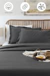 Shop_House This_Grey Cotton Plain Pepper Duvet Cover _Online_at_Aza_Fashions