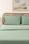 House This_Green Cotton Plain Duvet Cover _Online_at_Aza_Fashions