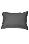 Shop_House This_Grey Cotton Satin Pepper Solid Fitted Bedsheet Set _Online_at_Aza_Fashions