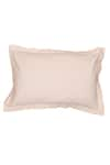 Shop_House This_Off White Cotton Satin Sesame Solid Fitted Bedsheet Set _Online_at_Aza_Fashions