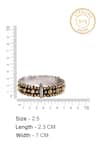 Shop Neeta Boochra Silver Plated Two Tone Geometric Pattern Bangle - Single Pc Online at Aza Fashions Shop_Neeta Boochra_Silver Plated Two Tone Geometric Pattern Bangle - Single Pc _Online_at_Aza_Fashions